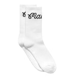 Malbon Bon Script Golf Socks - White