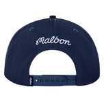 Malbon M Snapback Cap - Navy