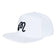 Malbon M Snapback Cap - White