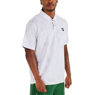 Malbon Performance Mesh Golf Polo Shirt - White