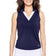 Golftini Women's Say Yes Sleeveless Golf Polo Shirt - Navy/White