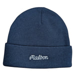 Malbon Script Beanie - Navy