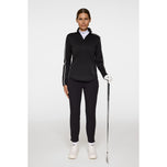 J.Lindeberg Women's Nefe Quarter Zip Golf Mid Layer - Black