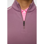J.Lindeberg Women's Nefe Quarter Zip Golf Mid Layer - Very Grape