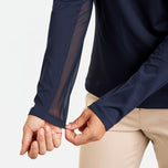 Nivo Women's Leda Long Sleeve Mock Neck Golf Shirt - Navy
