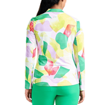 Nivo Women's Lolita UV Long Sleeve Mock Neck Golf Shirt - Classic Green