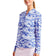 Nivo Women's Lolita UV Long Sleeve Mock Neck Golf Shirt - Cobalt