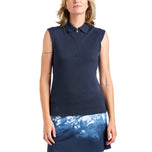 Nivo Women's Nikki II Sleeveless Golf Polo Shirt - Navy