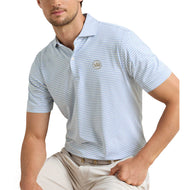 Peter Millar Alda Performance Jersey Golf Polo Shirt - Iris Mist