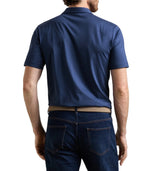 Peter Millar Crown Flex Cotton Golf Polo - Atlantic Navy