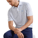 Peter Millar Men's Read The Putt Performance Golf Polo - White