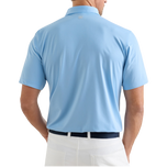 Peter Millar Solid Performance Jersey Golf Polo Shirt - Cottage Blue