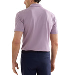 Peter Millar Verse Performance Mesh Golf Polo - Windy Blue/Melrose Pink