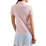Peter Millar Women's Coolspun Lite Cotton Piqué Polo - Pearl Pink/Soft White