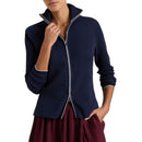 Peter Millar Women's Coolspun Lite Cotton Ribbed Cardigan - Navy