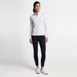Peter Millar Women's Lightweight Crown Sun Golf Shirt - White