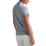 Peter Millar Women's Jubilee Performance Stretch Jersey Golf Shirt - Navy/White