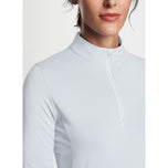 Peter Millar Women's Lightweight Crown Sun Golf Shirt - White