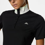 J.Lindeberg Women's Piper Golf Polo Shirt - Black
