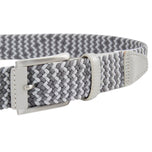 Puma Braided Weave Belt - Ash Grey/Slate Sky