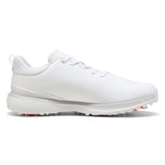 Puma Fusion Grip ST Spiked Golf Shoes - Puma White/Puma Silver/Ash Gray