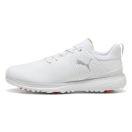 Puma Fusion Grip ST Spiked Golf Shoes - Puma White/Puma Silver/Ash Gray