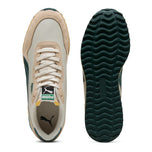 Puma Helsinki G Spikeless Golf Shoes - Frosted Ivory/Green Terrain/Light Straw