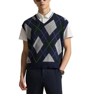 RLX Ralph Lauren Polo Argyl 2/48 Cotton Coolmax Golf Vest - Argyle Multi