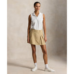 RLX Ralph Lauren Women's Pleated Twill Golf Skort - Classic Khaki