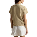 RLX Ralph Lauren Women's Tour Pique Golf Polo Shirt - Classic Tan