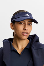 J.Lindeberg Women's Gain Golf Visor - Navy