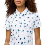 Rohnisch Women's Deni Golf Polo Shirt - Teal Mountain Bloom