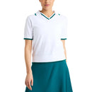 Rohnisch Women&#39;s Swing Knitted Golf Polo Shirt - White