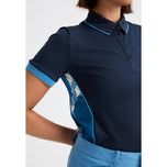 Rohnisch Women's Ultra Viola UV Short Sleeve Golf Shirt - Navy