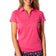 Golftini Women's Short Sleeve Zip Golf Shirt - Hot Pink