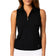 Golftini Women's Sleeveless Zip Golf Polo Shirt - Black