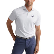 Peter Millar Soul Performance Mesh Golf Polo Shirt - White