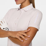 J.Lindeberg Women's Tour Tech Golf Polo Shirt - Grey Lilac