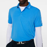 J.Lindeberg Tour Tech Regular Fit Golf Polo Shirt - Sonic Blue