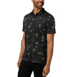 Travis Mathew Beverage Cart Golf Polo Shirt - Black