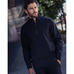 Travis Mathew On Course Waterproof Golf Zip Pullover - Black
