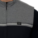 Travis Mathew Pascuales Golf Vest - Heather Grey Pinstripe