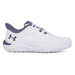 Under Armour Drive Pro Spikeless Golf Shoes - White/Metallic Gold/Grey