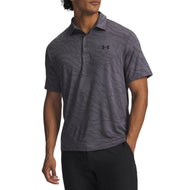 Under Armour Playoff 3.0 Print Golf Polo Shirt - Castlerock/Black