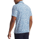 Under Armour Playoff 3.0 Print Golf Polo Shirt - White/Midnight Navy