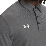 Under Armour Playoff Stripe Golf Polo Shirt - Midnight Navy/White