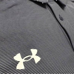 Under Armour Playoff Stripe Golf Polo Shirt - Midnight Navy/White