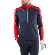 Galvin Green Dave Insulating 1/4 Zip Mid-Layer - Navy/Red