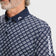 J.Lindeberg Tour Tech Print Golf Polo Shirt - Cardi Jacquard JL Navy