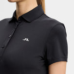 J.Lindeberg Women's Bridge Golf Polo Shirt - Black